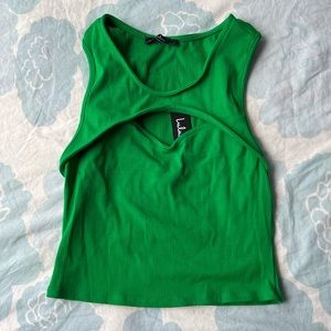 NWT Lulus Cutout Crop Top